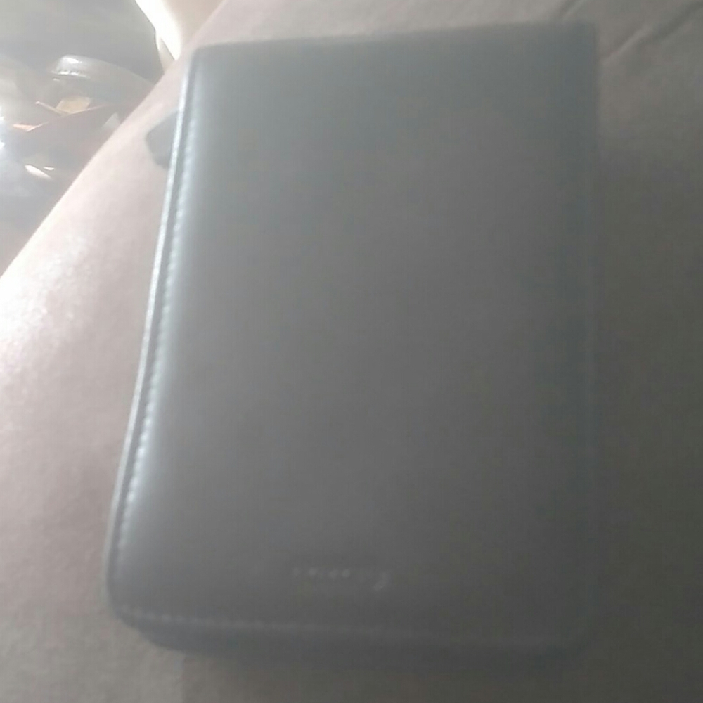 Coach Leather blackberry / passport holder
